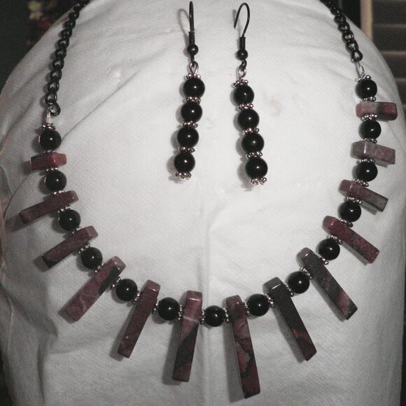 Brecciated Jasper Fan Set - Picture 1 of 1